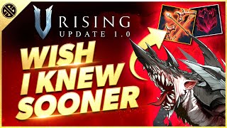 V Rising 1.0  Wish I Knew Sooner | Tips, Tricks, & Game Knowledge for New Players