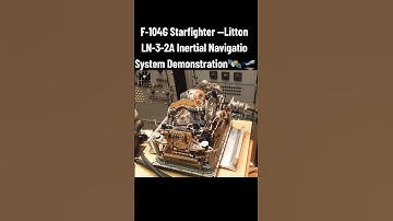 LN-3-2A INS — The GPS of the 1960s.#F104G #InertialNavigation #LN32A #1960sTech #AviationDemo