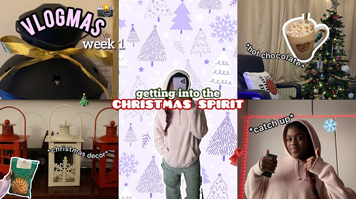 GETTING INTO THE CHRISTMAS SPIRIT | decorating, hot chocolate | *vlogmas week 1*