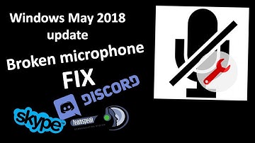 MICROPHONE NOT WORKING FIX - Windows 10 update issues