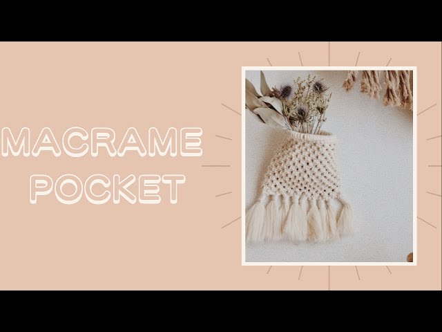 マクラメポケット/Macrame Pocket - YouTube