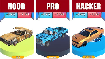 NOOB vs PRO vs HACKER || Get The Supercar 3D