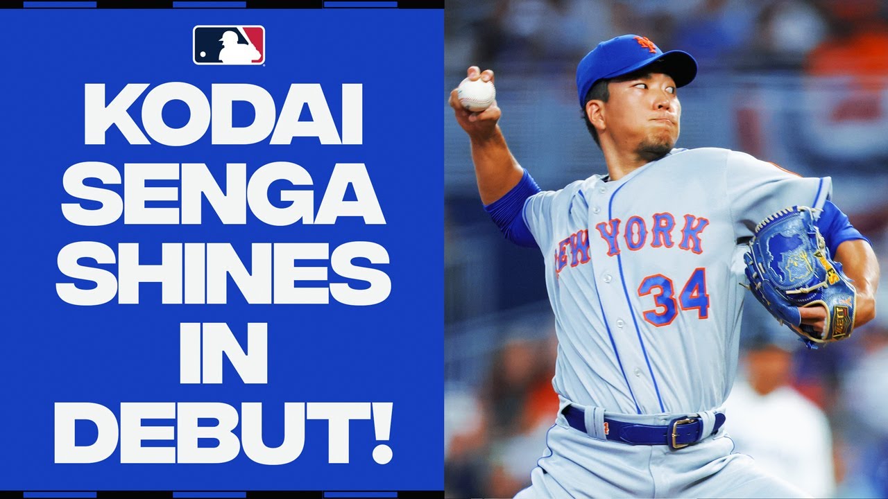 Kodai Senga puts on a SHOW in MLB debut! Strikes out EIGHT Marlins and ...