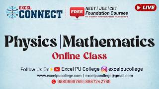 Excel Connect Foundation Course || Physics and Mathematics || EXCEL PRE UNIVERSITY COLLEGE