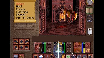 [DOSBOX PC] Lands Of Lore The Throne Of Chaos PART19 Castle First Level FEROCIOUS DIFFICULTY