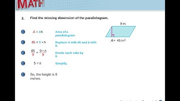 Ch 9 lesson 1 area of parallelogram