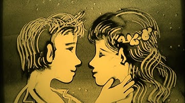 Tranh cát trình diễn đám cưới