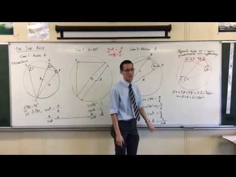 Why the Sine Rule Works (3 of 3: Obtuse Angles)