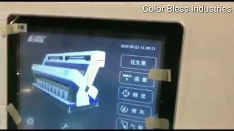 Color sorter Machinery Pvt Ltd.  Peanut size sorting