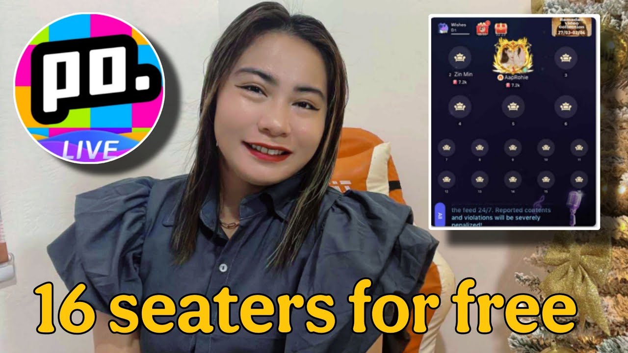 [Poppo App] 16 seaters panel for free| 16 crown seat-new update|Cocodp 🛒✨