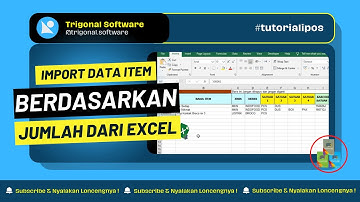 IMPORT DATA ITEM BERDASARKAN JUMLAH DARI EXCEL DI PROGRAM IPOS 5 #tutorialipos #importdata #msexcel