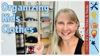 Organizing Kids Clothes – Great Closet Organizing Tip: CRAZY TIP TUESDAYS  Full Time RV Family of 9