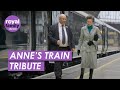 Royal honour princess anne receives tribute at paddington station