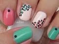 Nail Art - Easy and Girly Leopard Nails - Decoracion de Uñas (Featuring Sinful Colors)