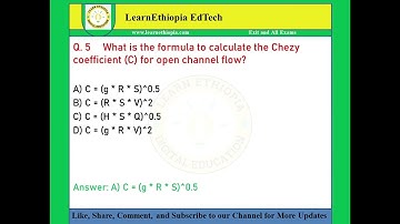 River and Sediment Transport | Model Exit Exam Questions for Meteorology & Hydrology Exit Exam