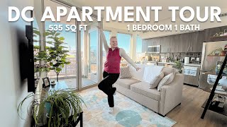 DC APARTMENT TOUR  535 sq ft, 1 bedroom, 1 bathroom, aesthetic & functional | Charlotte Pratt