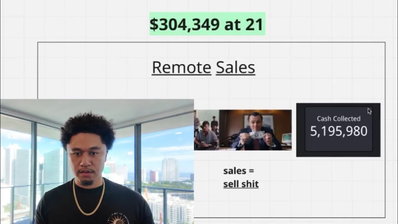 $304,349 with remote sales at 21 - just copy me