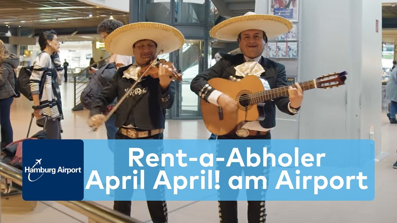 Rent-a-Abholer - Aprilscherz am Hamburg Airport - YouTube