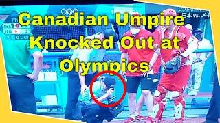 Softball Umpire Gets Knocked Out at Tokyo Olympics, Canadian