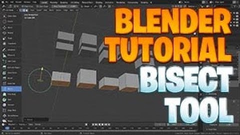 Blender beginner series No. 121 - How to use the Bisect tool