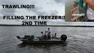 Trawling this Louisiana Bay and Catching Loads of Shrimp!!