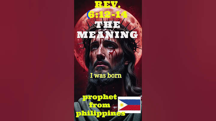 The Moon Became Blood Revelation 6:12-14  THE MEANING #bibleverse #biblestudy  #vision