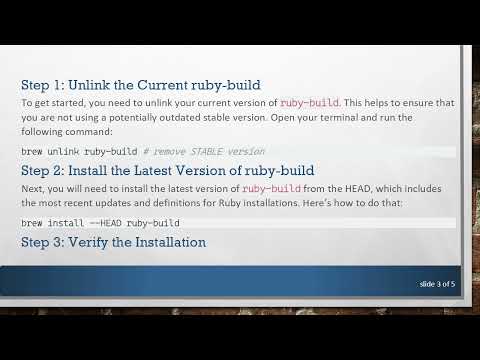 How to Install Ruby 2.7.2 on Mac