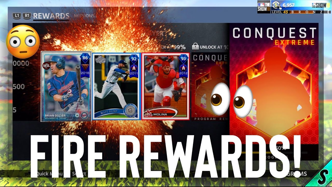 60% CONQUEST EXTREME COMPLETED! - DIAMONDS SOON! | MLB The Show 18 Gameplay
