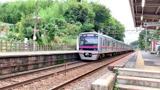 京成電鉄3000形3035編成(宗吾車両基地)大佐倉駅を発車する快速西馬込駅行き。