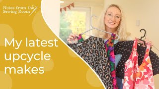 4 Upcycled sewing projects | refashioning | #sewupcycle22 Reveal | thrift flip | upcycling clothing