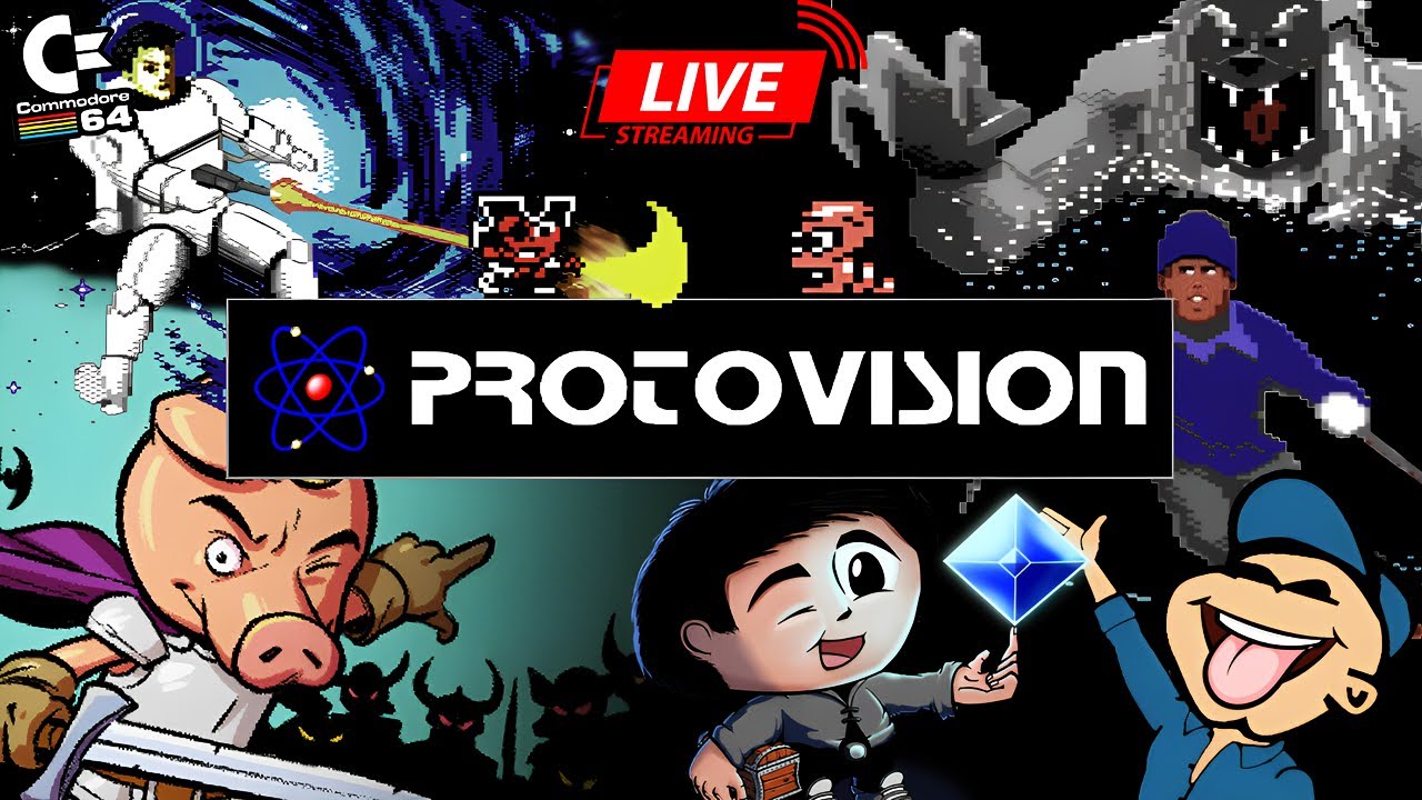PROTOVISION SOFTWARE – COMMODORE 64 LET’S PLAY LIVE! | C64 MODERN ADVENTURE FUN