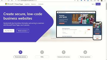 Microsoft Power Pages in minutes - Develop a business website - by Sha
