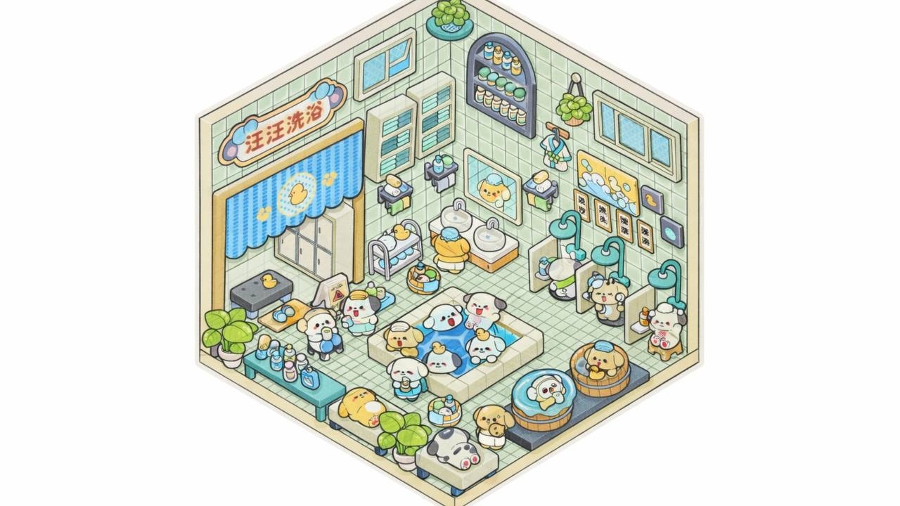 [ASMR] SPA DOG Centre USE stickers to diy Satisfying Video #sticker #diy