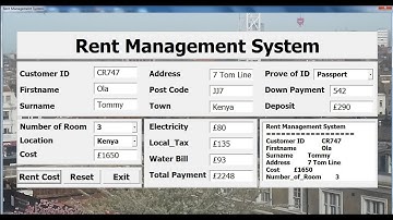How to Create Rent Management System in Microsoft Excel Using VBA - Part 2 of 2