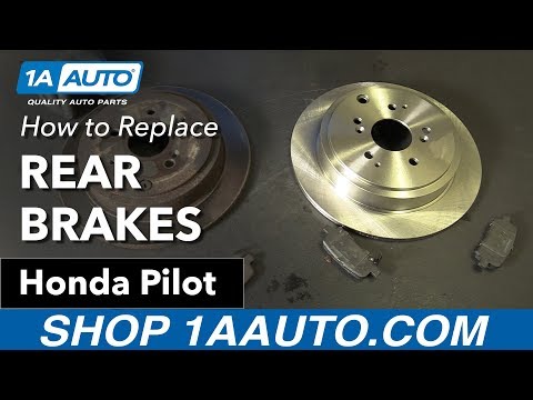 How to Replace Rear Brakes 03-08 Honda Pilot