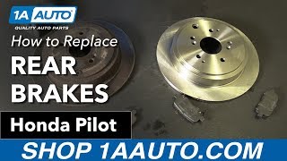 How to Replace Rear Brakes 0308 Honda Pilot