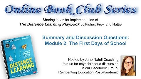 Module 2: Book Club Distance Learning Playbook