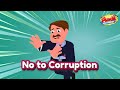 Say no to corruption  kids cartoon  corruption moral story by aadi and friends  always be honest