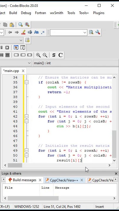 🛠️ C++ Matrix Multiplication Program Tutorial | ASMR Coding 🖥️ # ...