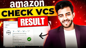 Amazon VCS RESULT CHECK / How to check the status of the application / Interview Result status.