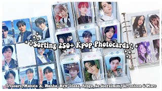 Sorting 250+ Kpop Photocards 62 ✰ Treasure, Monsta X, Wonho, NewJeans, Aespa, Seventeen & More