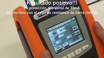 Medida de resistencia de tierra