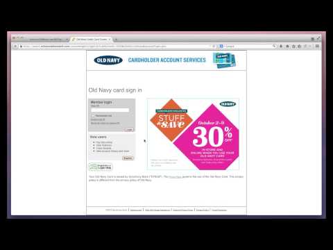 Old Navy Credit Card Payment through eService OldNavy com page