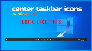 How to Center Windows 10 Taskbar Icons | Bangla | #TechTurbine