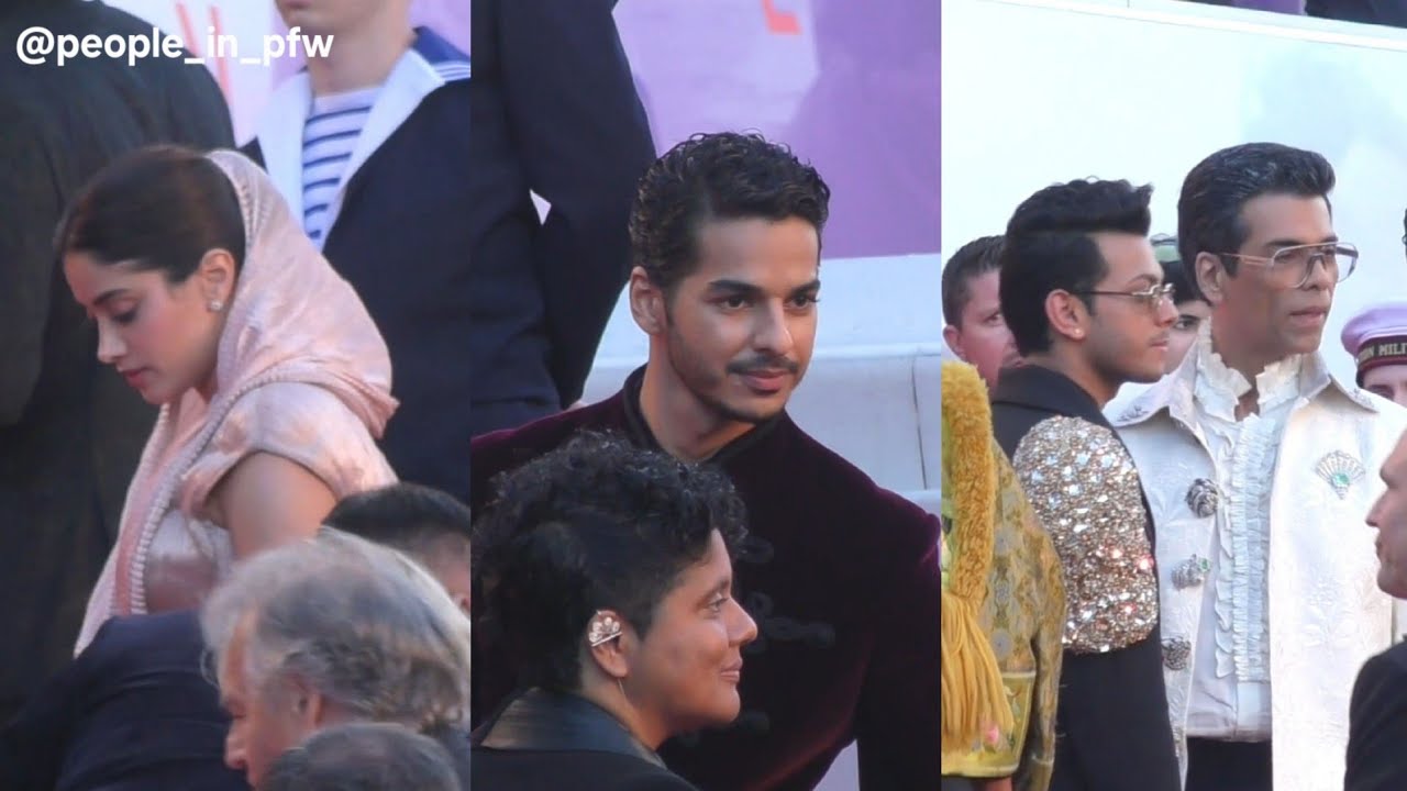Janhvi Kapoor, Ishaan Khatter, Vishal Jethwa & Karan Johar - Red carpet @ Cannes Festival - 20.05.25