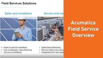 Acumatica Field Service Overview