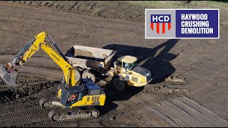 COPART St. Helens Land Remediation at Merseyside / HCD Demolition Ltd - D-RTK 2 High-Precision GNSS