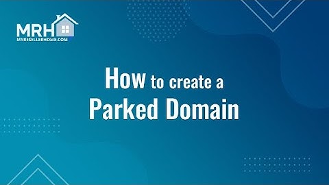 How to create a parked domain