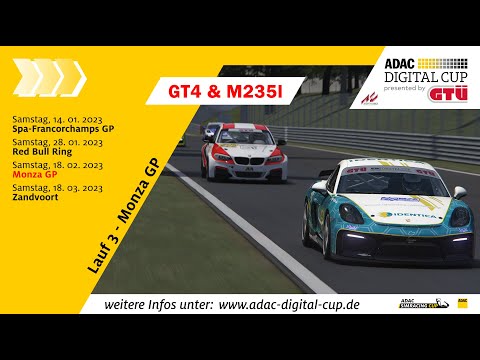 ADAC Digital Cup 2023 – GT4 & BMW M235i | Round 03 – Autodromo Nazionale Monza - ADAC Digital Cup 2023 – GT4 & BMW M235i | Round 03 – Autodromo Nazionale Monza