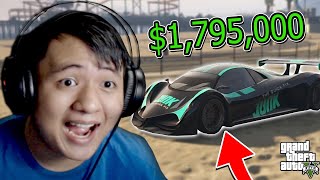 My NEW $1,795,000 SUPER CAR sa GTA 5 ONLINE (Ganda Kulay Black!!)